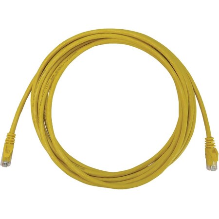 Eaton Tripp Lite Series Cat6a 10G Snagless Molded UTP Ethernet Cable RJ45 M/M, PoE, Yellow, 20 ft. N261-020-YW