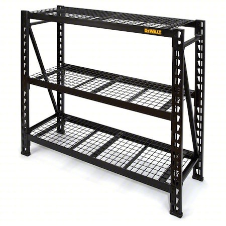 Dewalt Bulk Storage Rack, 18 in D, 49 5/8 in W, 3 Shelves DXST4500BLK-W