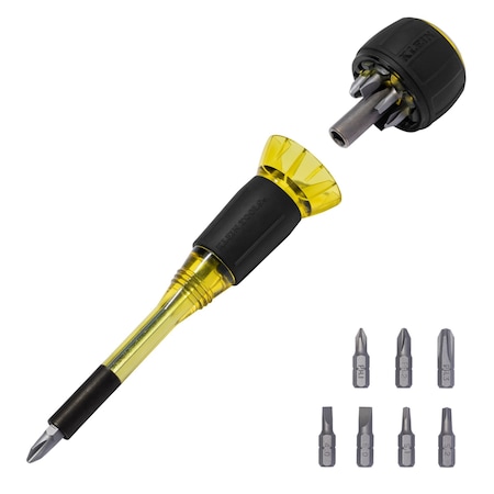 Klein Tools 8-in-1 Tru-Grip Screwdriver with Stubby 32961A