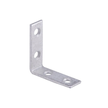 Prosource Corner Brace, 1-1/2 in L, 1-1/2 in W, 1/2 in H, Galvanized Steel, Galvanized CB-G015-C4PS