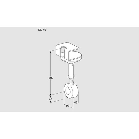 Honeywell Kromschroder VLV, BFLY, BVHR40Z01A, DN 40 FITS BETWEEN E KS88302697