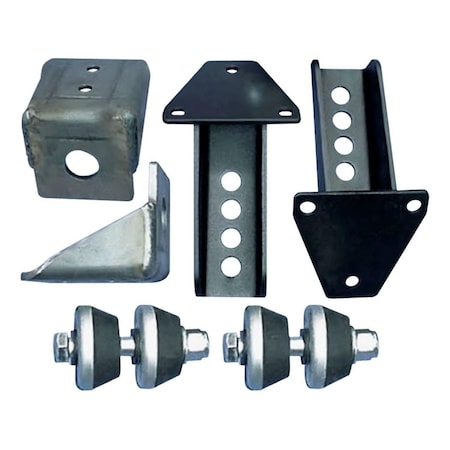 Hands On 31 in. Weld-On Steel Frame Motor Mount for Chevy Ford V6-V8 HA1847505