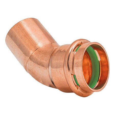 Quickfitting Surepress Elbow, Copper, FTG 1 in, Press-fit 1 in SPWE33-45STR