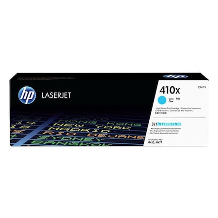 Hp 410X (CF411X) High Yield Cyan Original LaserJet Toner Cartridge (5,000 Yield) CF411X