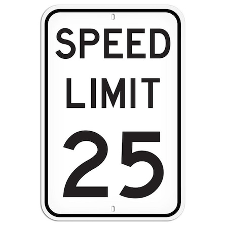 Primeguard Speed Limit 25, 12'' x 18'' PSS1036R