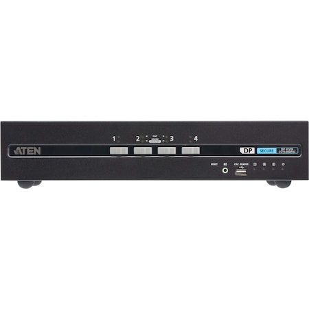 Aten CS1144DP4C 4-Port USB DisplayPort Dual Display Secure KVM Switch with CAC CS1144DP4C