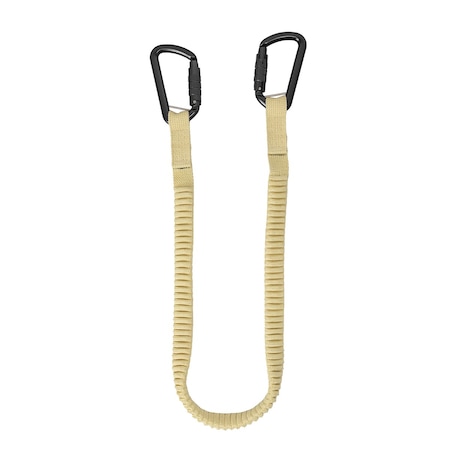 Safewaze 15 lb. Arc Flash Elasticated Tool Tether: 2 Carabiners 022-10005
