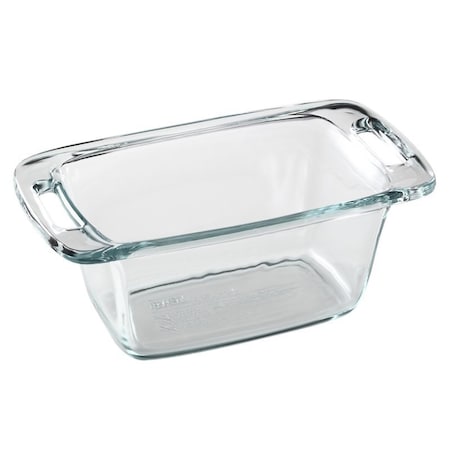 Pyrex Loaf Pan, 11.4 in L, 6.1 in W, 3.2 in H, Glass, Dishwasher Safe: Yes 1085799