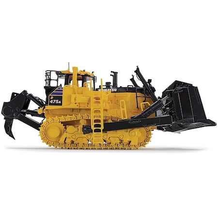 First Gear Komatsu D475A-8 with Ripper 1 by 50 Scale Diecast Model Dozer, Yellow 50-3482