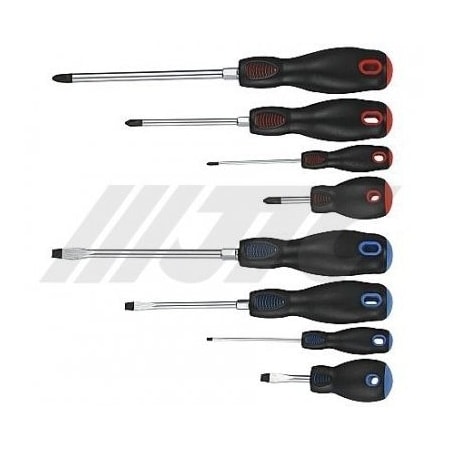 Jtc Auto Tools Heavy Duty Screwdriver Ph2 X 100mm, Satin Finished And Black Tip 3468