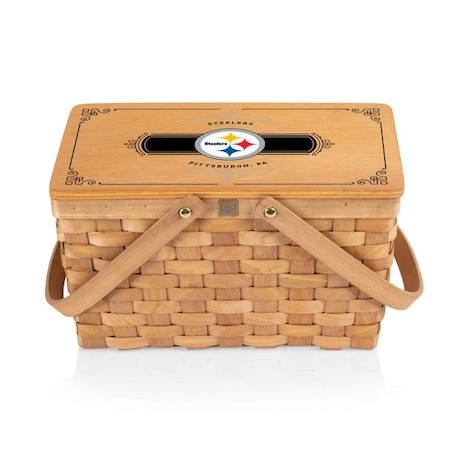 Picnic Time Family Of Brands NFL Pittsburgh Steelers - Poppy Personal Picnic Basket 124-00-299-256-2