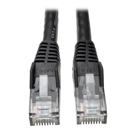 Doomsday Cat6 Gigabit Snagless Molded RJ45 Male-Male Patch Cable, Black - 1 ft. - 50-Piece Bulk Pack DO842163
