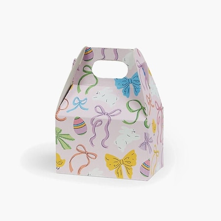Nashville Wraps Easter Bows Mini Gable Box, 4x2.5x2.5, 6PK EBWMGB