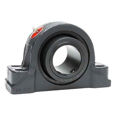 Moline Bearing Pillow Block Bearing, Cast Iron Housing Material, Set Screw, Spherical Roller, 2-1/2 in Dia, Steel Insert Material 29141208
