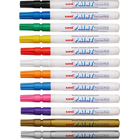 Uni-Paint Industrial Marker, Fine Point, PK12 63721