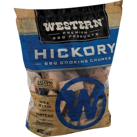 Western 500 Cu.'' Hickory Wood Smoking Chunks 78155