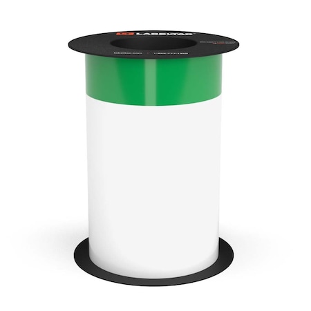 Labeltac LabelTac Arc Flash Continuous Header Stock 8in x 75ft, 2.25in Header Stripe, Green LT805AFC-2.25-C