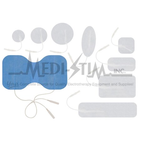 Stimpad Pro  Medi - Stim  Pro 6 in. X 4 in. Butterfly, Pigtail Blue Cloth, Reusable Electrodes 1 Per Pkg ST335350