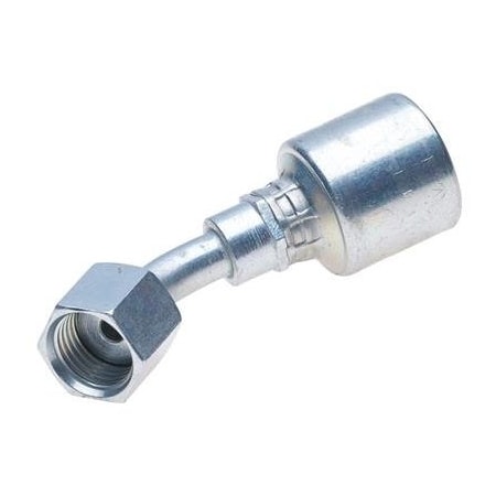 Gates Female Flat-Face O-Ring Swivel - 45 Bent Tube MegaCrimp G25235-0604