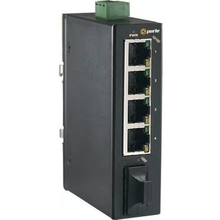 Perle Systems S2ST20 Industrial Switch with 5-ports: 4 x 10/100Mbps RJ45 ports and 1 x 100Base-FX 07017440