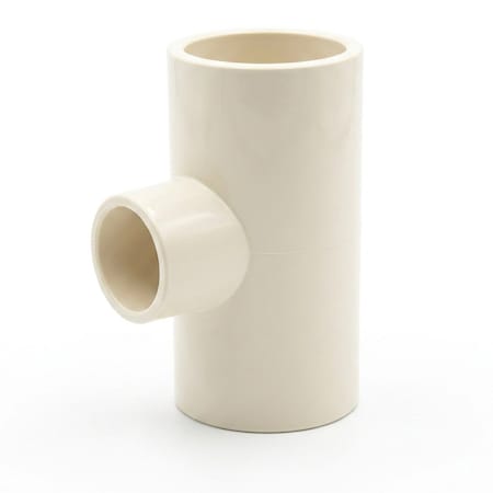 Supplygiant 1/2 x 3/4 Inch CPVC Tee Socket x Socket 3 Way Fitting White, 10PK DWSU3456-10-Pk