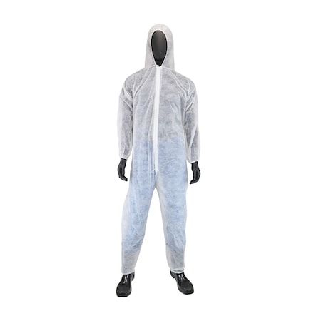Pip Standard Weight 20GSM SBP Coverall-Hood Elastic Wrist & Ankle, 25PK 3506/L