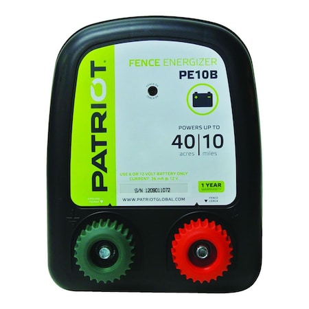 Patriot 0.30 Joule PE10B Battery Energizer Black 819963