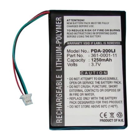 Ultralast Dantona PDA-200LI GPS Device Battery - For GPS Device - Battery Rechargeable - 1250 mAh - 3.7 V DC PDA-200LI