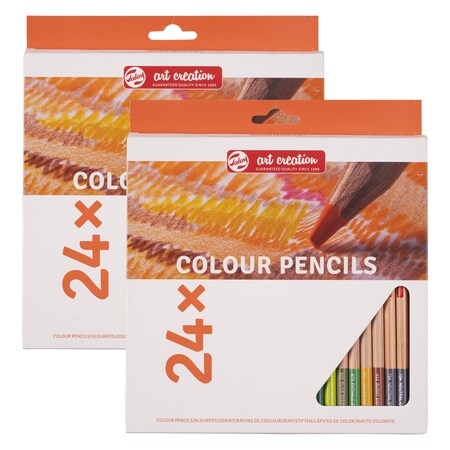 Talens Art Creation Color Pencils, 24-Piece Set, 2PK 9028024M