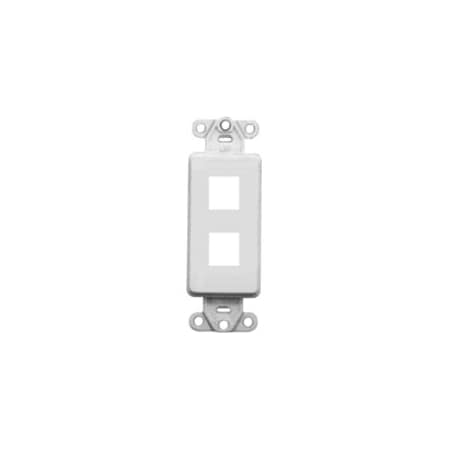 Leviton Wallplates Ins Dec 2 Qport Wh 41642-W
