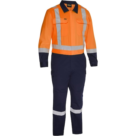 Pip Coverall, V-Neck, Hi-Vis Orange, Zipper 314M6369H