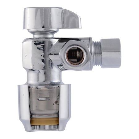 Sharkbite Max Ball Valve, 1/2 x 3/8 x 3/8 in Connection, Push-to-Connect x Compression x Compression UR25558