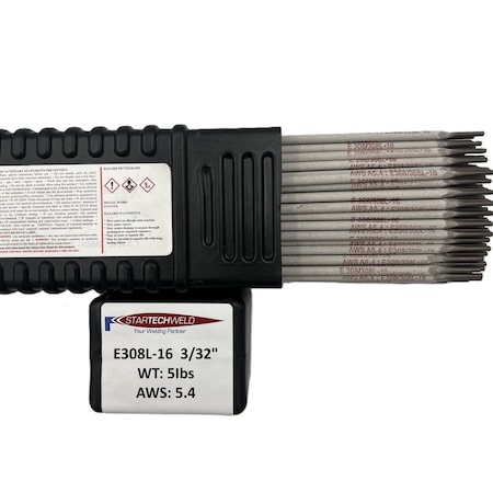 Star Tech Weld Stainless Steel E308L-16 Stick Welding Electrode 3/32" X 14" 5LBS Stick Welding Rod, 3/32" E308L-16-094-5
