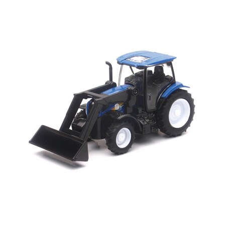Endless Games Die Cast New Holland Farm Tractor T6 with Loader  Blue, 12PK EN3089998