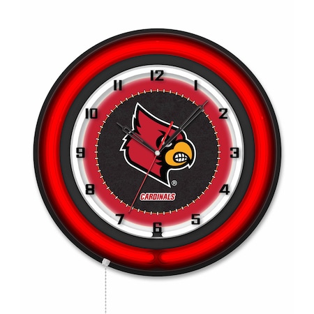 Holland Bar Stool University of Louisville 19 Double Neon Wall Clock Clk19BK