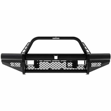 Replacement For Ford F-550 Super Duty Year 2017 Legend Black Steel Bullnose Front Bumper Whoop