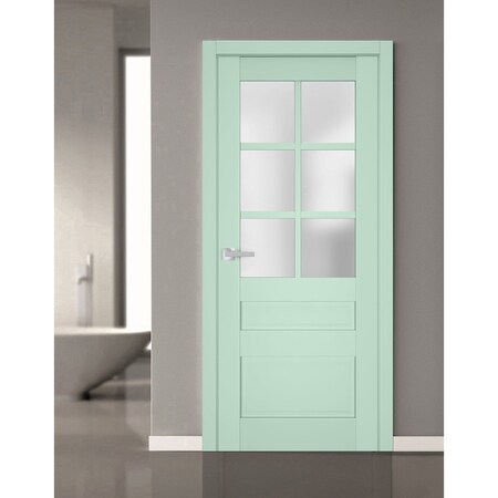 Sartodoors Interior Solid French Door Solid Core Modern Interior VEREGIO7339ID-OLI-18