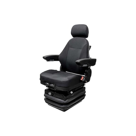Uni Pro 698 Air Suspension Seat | 12-Volt | Black Fabric 8765