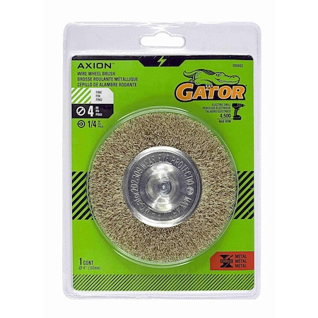 Gator Finishing 4 in. Wire Wheel Brush, Fine 389862