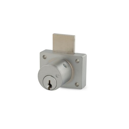 Olympus Lock 1-1/8in Drawer Deadbolt Lock, Schlage C, Keyed Different 800SC-US26D-KD