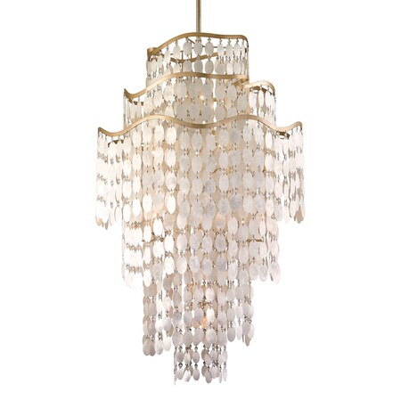 Corbett Lighting Dolce 19 Light Chandelier 37.75 In. Champagne Leaf 109-719-CPL