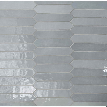 Msi Renzo Sky Pickett 2.5" X 13" Glossy Ceramic Blue Wall Tile, PK62 ZOR-PT-0119