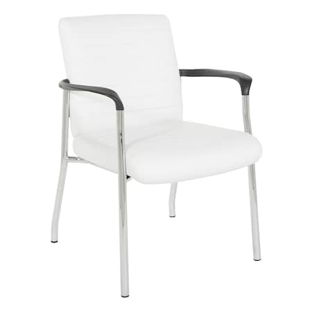 Office Star Products FL Series Guest Chair, White FL38610C-u11