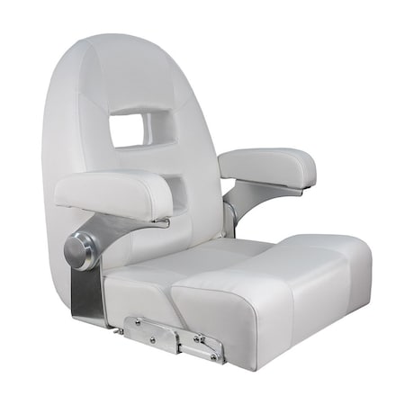 Springfield Marine Springfield Center Console Helm Flip-Up - White/White 1042035-W