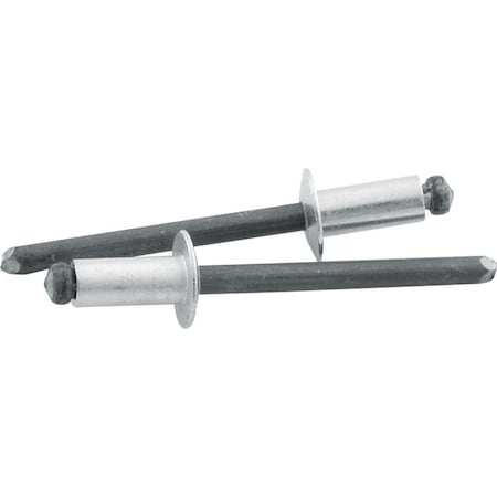 Allstar Performance 0.13-0.25 in. Grip Small Head Steel Mandrel Rivet, Silver, 250PK ALL18101