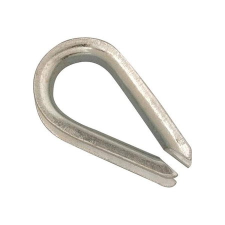 Campbell Chain & Fittings 1/8" Wire Rope Thimble, Electro-Galvanized T7670609