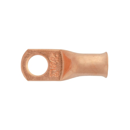Auveco Copper Battery Cable Lugs. 1 Gauge. 3/8in Stud Size, 5PK 22984