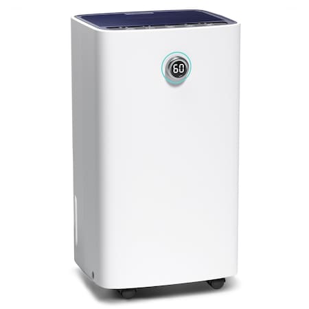 Edendirect 30 pt. 2500 sq. ft. Commercial Dehumidifier in. White with lons Air Purifcation, Timer ZR-OL12-D023G