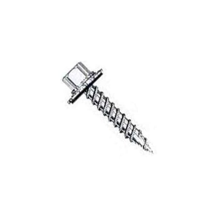 Pro-Fit Wood Screw, #9, 1-1/2 in, Galvanized Flange Round Head Hex Drive 278094