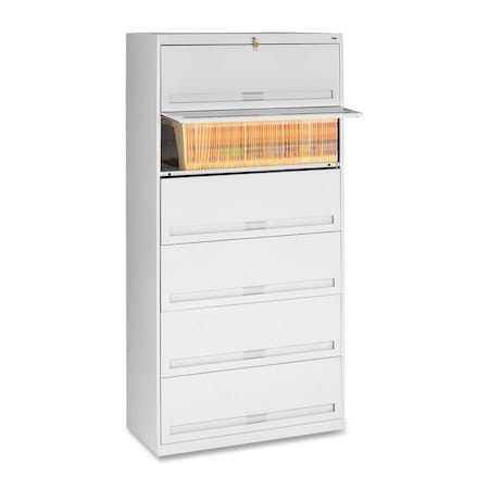 Tennsco 36" W 6 Drawer Lateral File Cabinet, Light Gray, Letter/Legal FS361LLGY